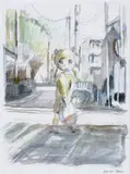 Mr., Errands – A Study, 2010, watercolour, pen and pencil on paper
