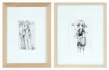 Emi Kuraya, Two works: (i) Untitled; (ii) Untitled, 2019, pen on paper