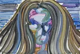Etsu Egami, Face, 2021, oil on canvas