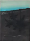 Dony Cheng Hung, Inverted lake, 2022, acrylic, charcoal, ink and soft pastel on canvas