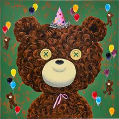 SeHee Byun, Happy Birthday!, 2022, acrylic on canvas