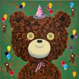 SeHee Byun, Happy Birthday!, 2022, acrylic on canvas