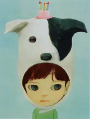 Cake Hat by Mayuka Yamamoto, 2019, screenprint, offered Oct 2024