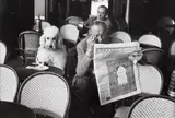 Édouard Boubat, Les Deux Magots, Paris, 1952, Tirage argentique postérieur