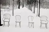 Martine Franck, Neige au Jardin des Tuileries