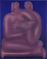 George Rouy, Posing in Our Image, 2018, acrylic on canvas