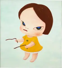 Yoshitomo Nara, Lookin' for a Treasure, 1995, acrylic on canvas