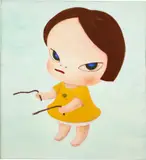 Yoshitomo Nara, Lookin' for a Treasure, 1995, acrylic on canvas