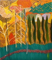 Matthew Wong, The Road, 2018, oil on canvas