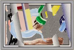 Roy Lichtenstein, Reflections on Brushstrokes, 1990, oil and magna on canvas