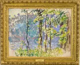 Claude Monet, Paysage à Villez, 1883, oil on canvas