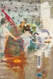 Mandy El-Sayegh, Denzel, 2019, oil and mixed media on linen, in artist's frame
