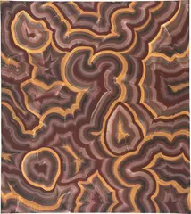 Yben by Bernard Frize, 2013, acrylic and resin on canvas, sold Mar 2023