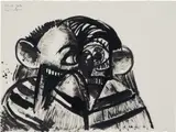 George Condo, Untitled, 2016, ink on paper