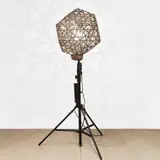 Ólafur Elíasson, Fivefold dodecahedron lamp, 2006, copper, semi-transparent mirror, steel, bulb and tripod