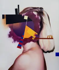 He Wei, Bisulfite, 2022, oil on canvas