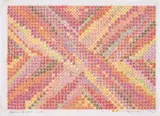Ding Yi, Appearance of crosses 2006-B8, 2006, mixed media on paper