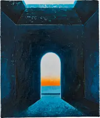 Szelit Cheung, Kokuu XIII, 2022, oil on linen