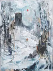 Amy Tong, Retrieving Redacted Dreams, 2022, oil on linen