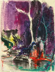 Fu Rao, Whisper, 2022, watercolour on paper