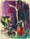 Fu Rao, Whisper, 2022, watercolour on paper
