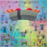 Ronald Apriyan, Happiness Arrival, 2023, acrylic on canvas