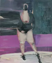 George Rouy, Hero, 2021, oil on canvas