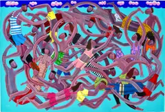 Kitti Narod, The Pool, 2020, acrylic on canvas