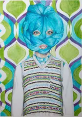 Ángeles Agrela, Retrato nº85, 2016, pigment marker on paper