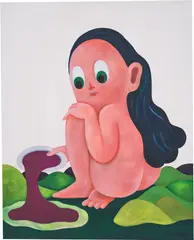 Camilla Engström, Purple Lake, 2020, acrylic on canvas