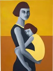 Le lien by Rebecca Brodskis, 2020, oil on linen, sold Mar 2023
