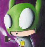 Edgar Plans, Coffee Lover, 2021, mixed media on canvas