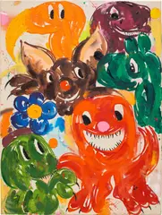 Madagascar by Szabolcs Bozó, 2021, oil on canvas, offered Mar 2023