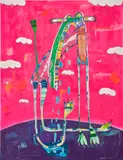 Rafa Macarrón, Untitled, 2019, mixed media on canvas