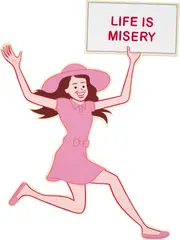 Joan Cornellà, Life is misery, 2020, acrylic on wood panel