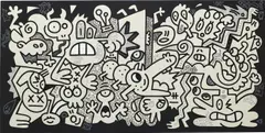 Guernidoodle by Sam Cox, 2019, acrylic on canvas, offered Mar 2023
