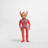 Haroshi, Ultra Taro, 2018, vintage action figure with carved skateboard elements