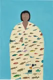 Jean Jullien, Maman, 2019, acrylic gouache on canvas