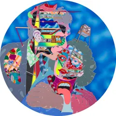 Erik Parker, Same Song, 2020, acrylic on canvas
