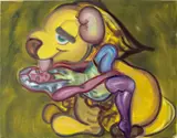 Hannah Bays, LOVE, 2022, oil on canvas
