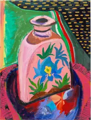 Rose Electra Harris, From the Morning, 2022, acrylic, collage, oil and oil pastel on canvas