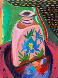 Rose Electra Harris, From the Morning, 2022, acrylic, collage, oil and oil pastel on canvas