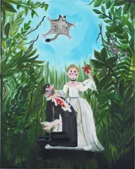 Oh de Laval, The Devil Made Me Do It, 2019, acrylic on canvas