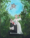 Oh de Laval, The Devil Made Me Do It, 2019, acrylic on canvas