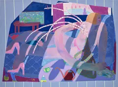 Celeste Rapone, Pocket Square, 2018, oil on canvas