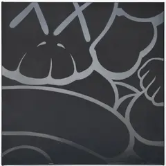BomB 1 by Kaws, 2000, acrylic and vinyl paint on canvas, sold Oct 2023