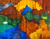Elaine Chiu, A Wonderful World, 2023, acrylic on canvas