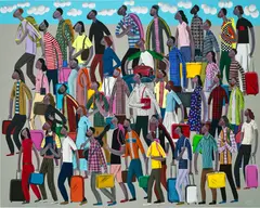 Kitti Narod, Evacuate, 2020, acrylic on canvas