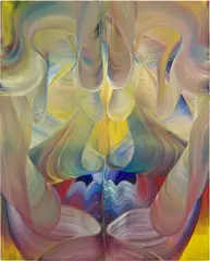 Josh Jefferson, Double Touch, 2022, acrylic and flashe on canvas