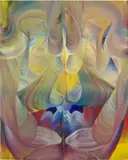Josh Jefferson, Double Touch, 2022, acrylic and flashe on canvas